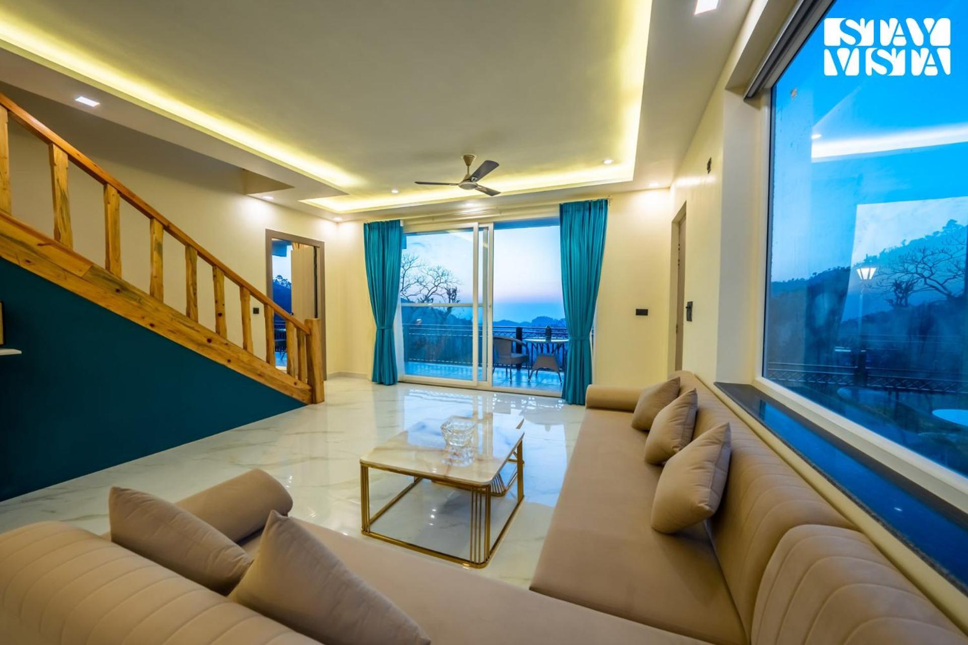Stayvista At Sunset Springs With Pool & Views Nainital Εξωτερικό φωτογραφία