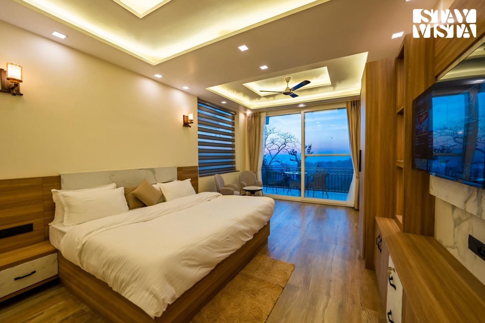 Stayvista At Sunset Springs With Pool & Views Nainital Εξωτερικό φωτογραφία
